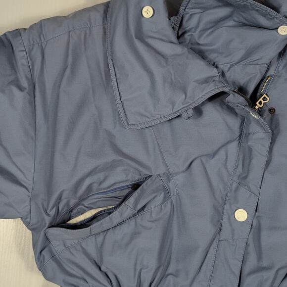 Vintage Bogner Ski Suit Womens 12 Blue One Piece Snowsuit Belted Puffer Retro - Picture 6 of 16